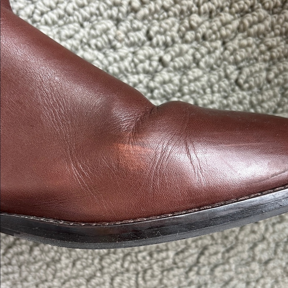 Tory Burch Everly Brown Leather Riding Boots - Picture 7 of 11